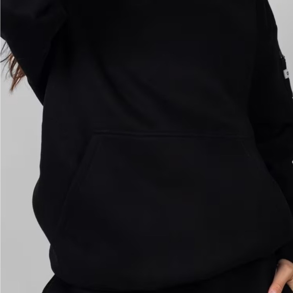 Black Hoodie Sweatshirt - Picture 3 of 5